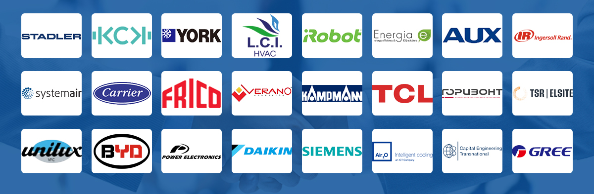 Trusted by Leading Global HVACR Brands