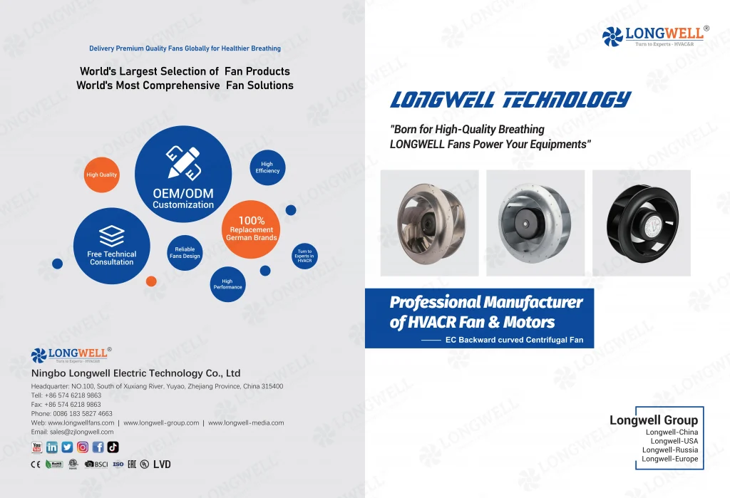 EC Backward Centrifugal Fans