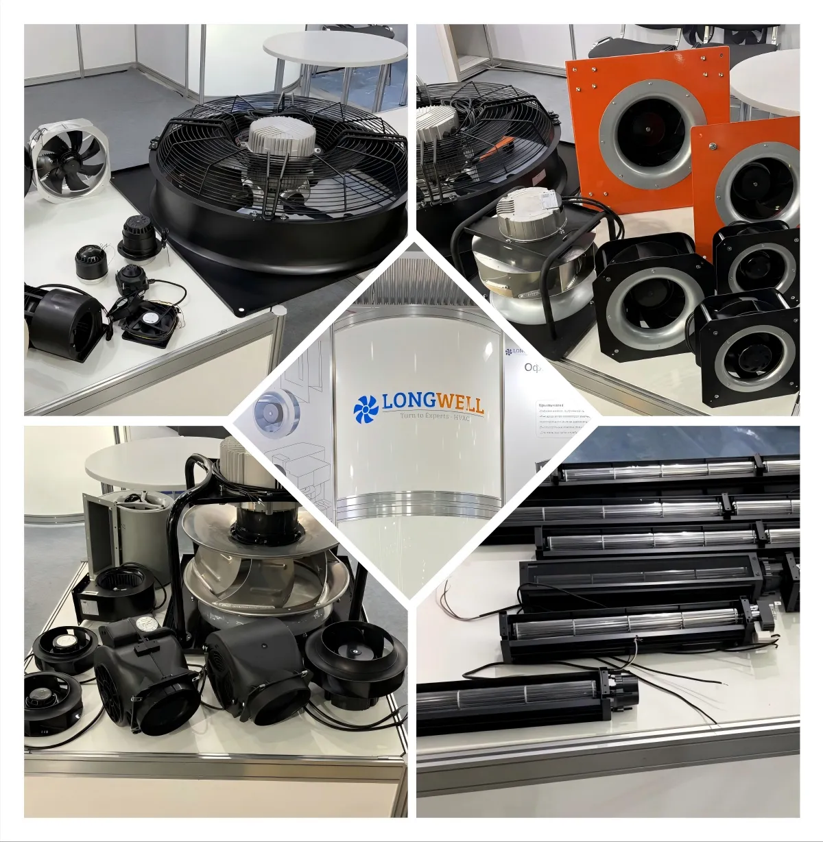 High Efficiency EC Centrifugal Axial Fans Display Russia