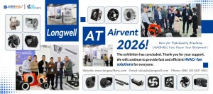 LONGWELL booth showcasing advanced aerodynamic solutions at Airvent 2026 Moscow