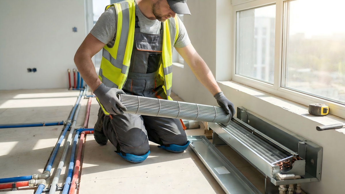 贯流风机-地沟取暖器安装