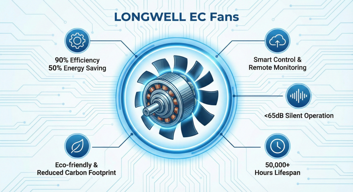 我们将朗伟EC风机的核心优势总结