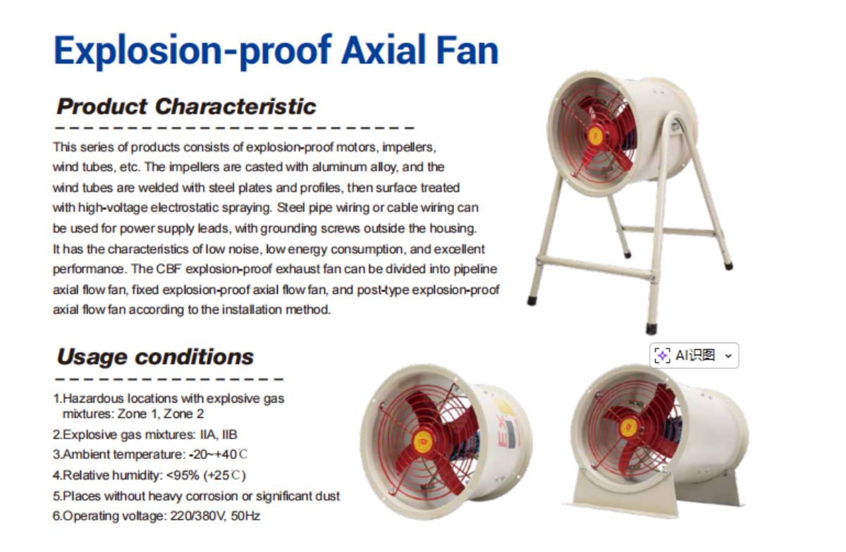 Explosion-proof Axial Fan