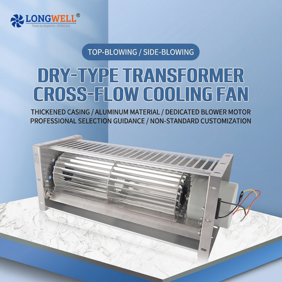 Cross Flow Fans for Display Cases and Refrigeration
