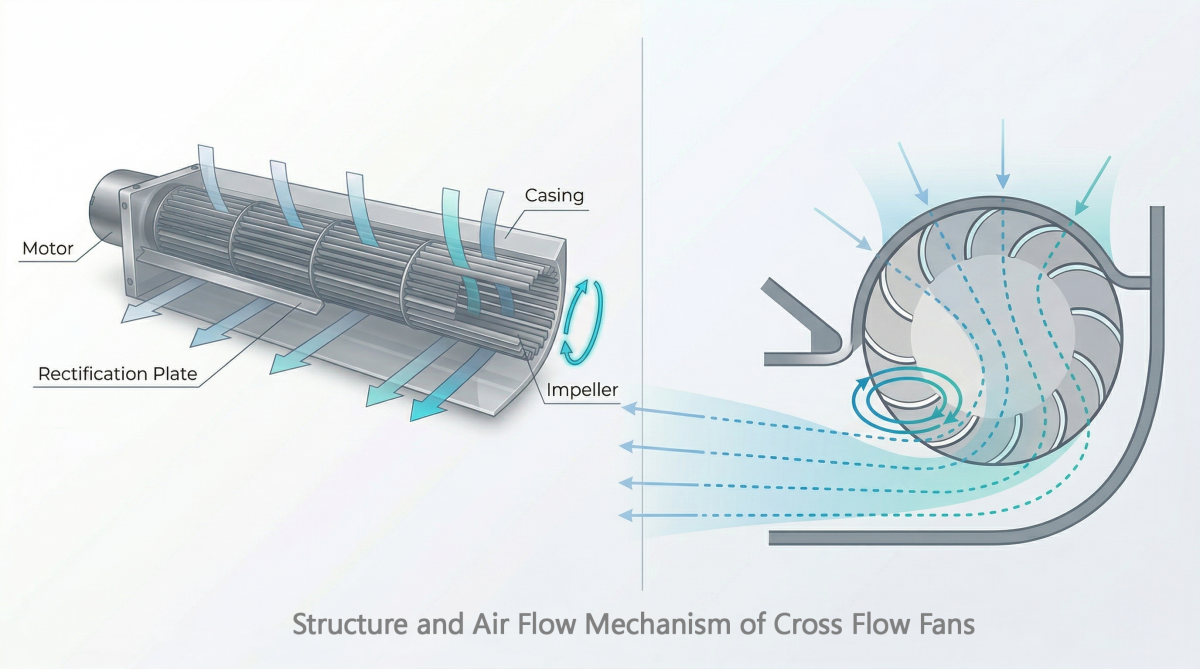 cross flow fan structure