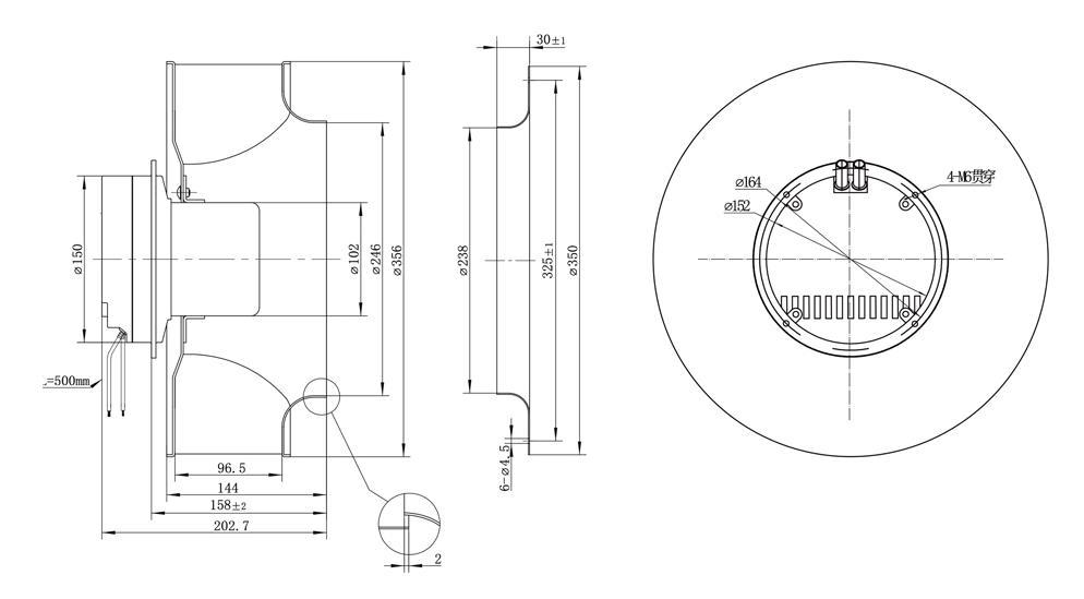 EC 355 Centrifugal fan图纸