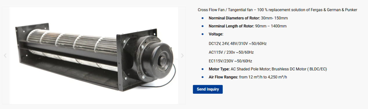 cross flow fan banner