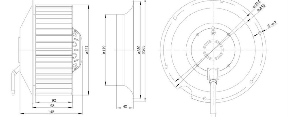 前向风机结构图