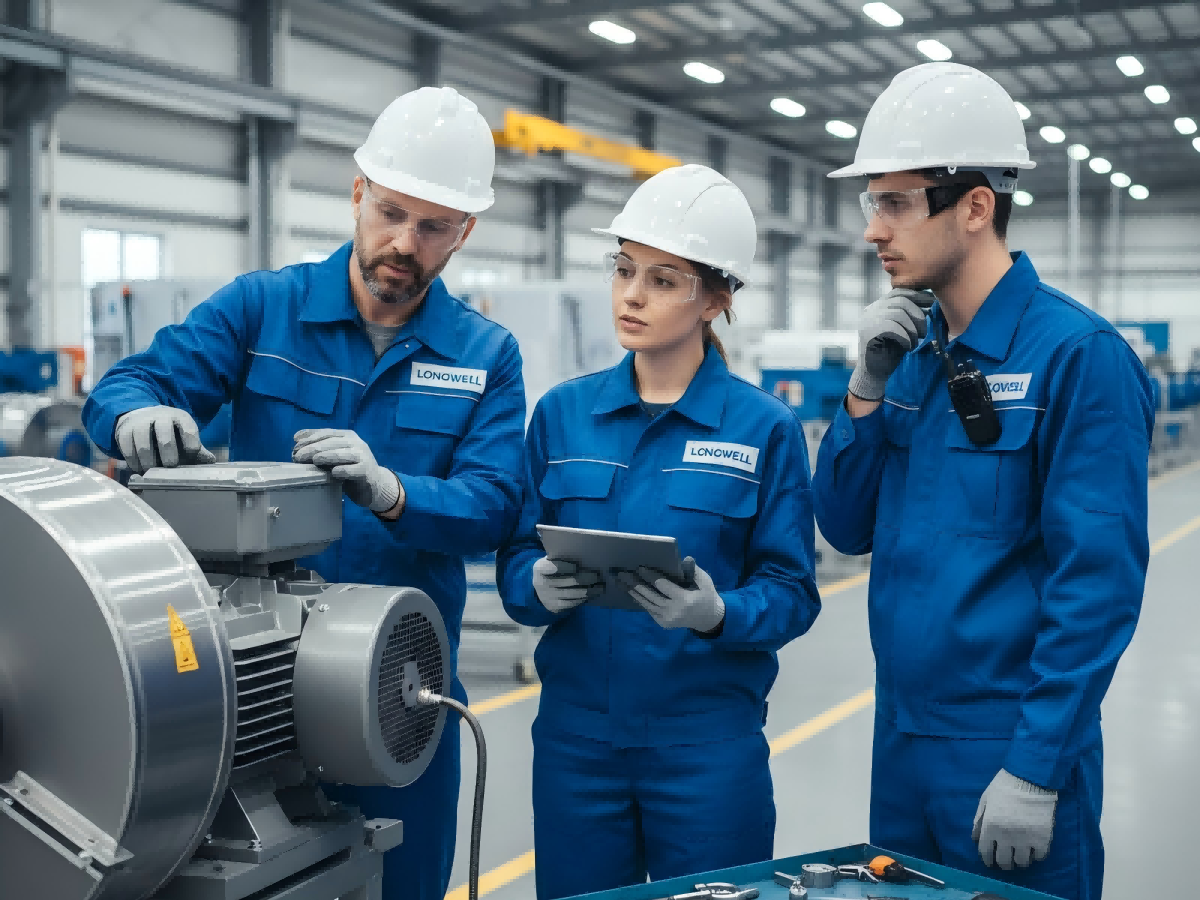 LONGWELL centrifugal fan maintenance