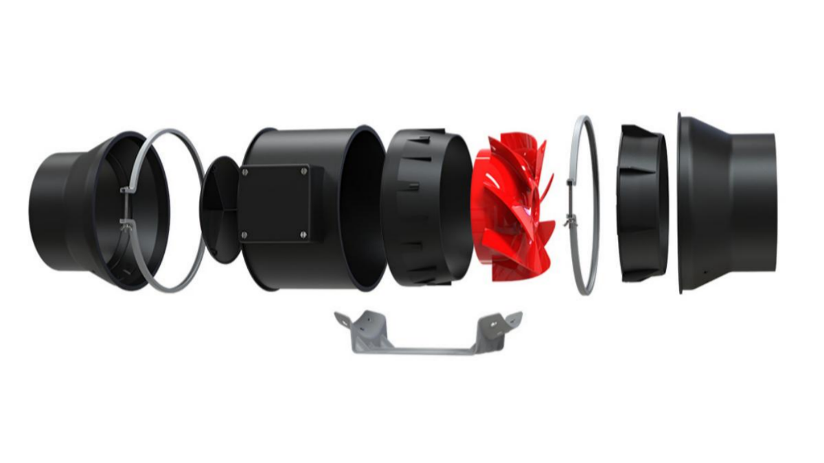 EC Duct Fan 拆解图