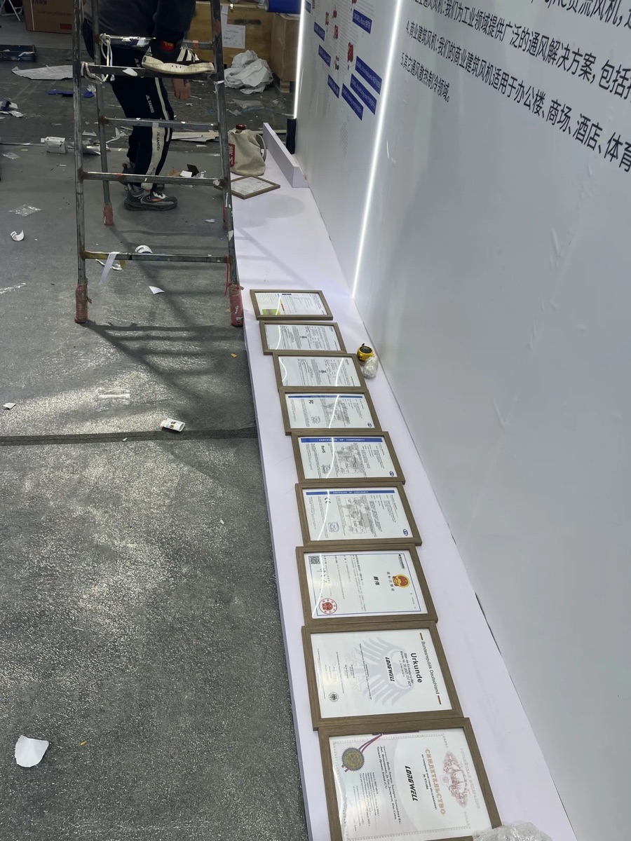 LONGWELL booth at an international HVACR exhibition